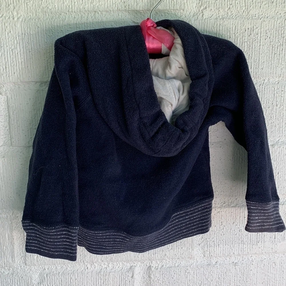 Gap Fleece Fuzzy Logo Hoodie Kids Sweatshirt sz 3 years
